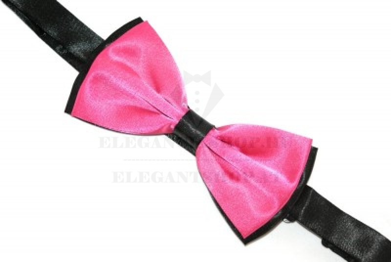 Csokornyakkendő - Fekete-pink Csokornyakkendő - Fekete-pink
