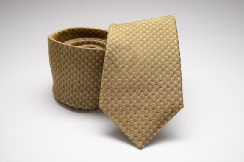 Prémium selyem nyakkendő - Mustár Selyem nyakkendők