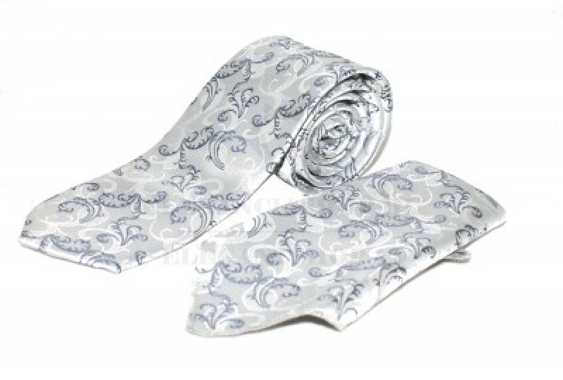 Zsorzsett szatén szett - Ezüst mintás