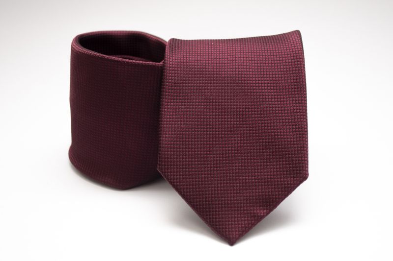 Prémium nyakkendő - Bordó aprókockás