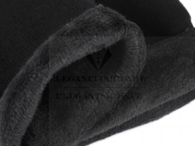 Unisex téli pamut zokni - Fekete Férfi zokni, fehérnemű