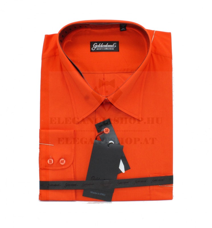 Goldenland extra hosszúujjú ing - Terracotta Extra méret
