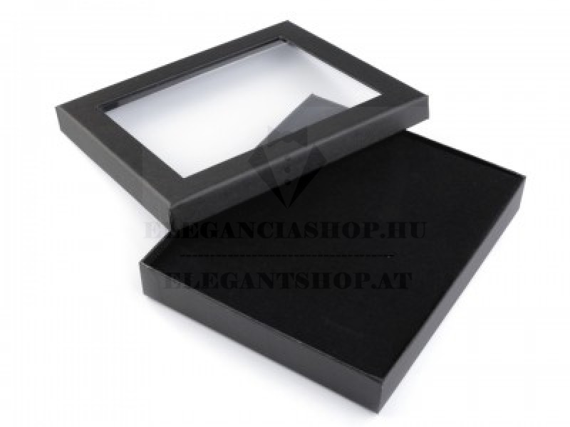 Díszdoboz - Fekete-ablakkal Ajándék csomagolás
