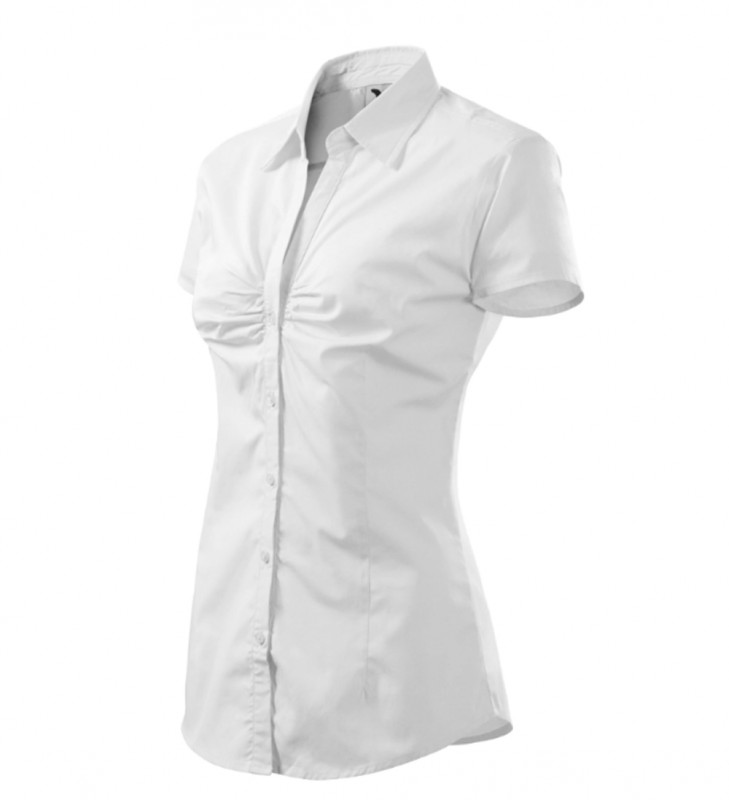   Női puplin ing rövidujjú - Fehér Női ing,póló,pulóver