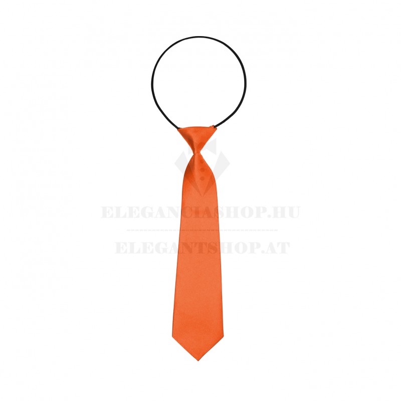    Gumis szatén gyereknyakkendő - Narancs Gyerek nyakkendők