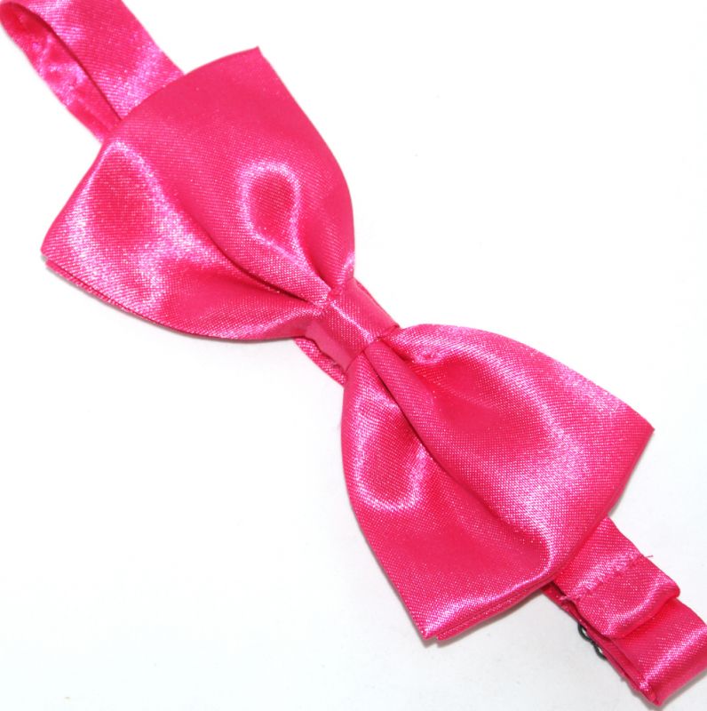    Zsorzsett szatén csokornyakkendő - Pink