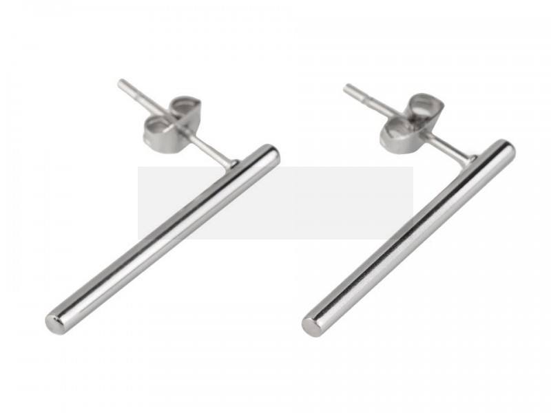 Pálcika fülbevaló rozsdamentes acélból Ékszer, hajdísz Pálcika fülbevaló rozsdamentes acélból Ékszer, hajdísz