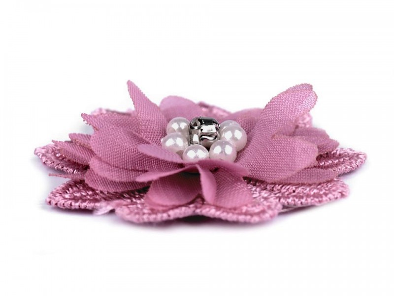 Virág gyöngyökkel 10 db/csomag - Lazac Kitűzők, Brossok