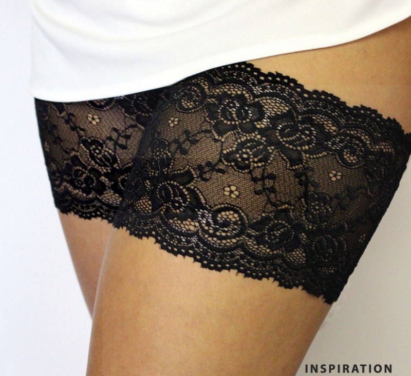 Combcsipke - Fekete Női zokni, harisnya, pizsama Combcsipke - Fekete Női zokni, harisnya, pizsama