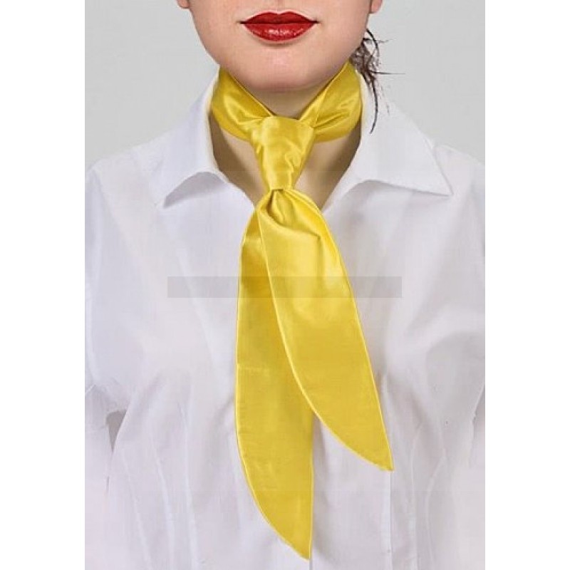 Zsorzsett női nyakkendő - Citromsárga