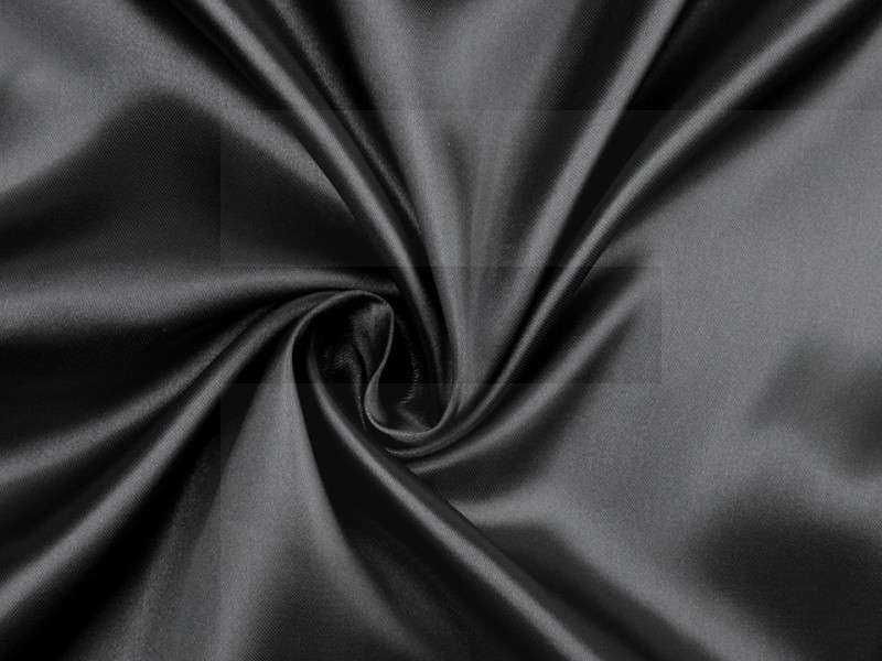               Szatén női sál - Fekete Női divatkendő és sál