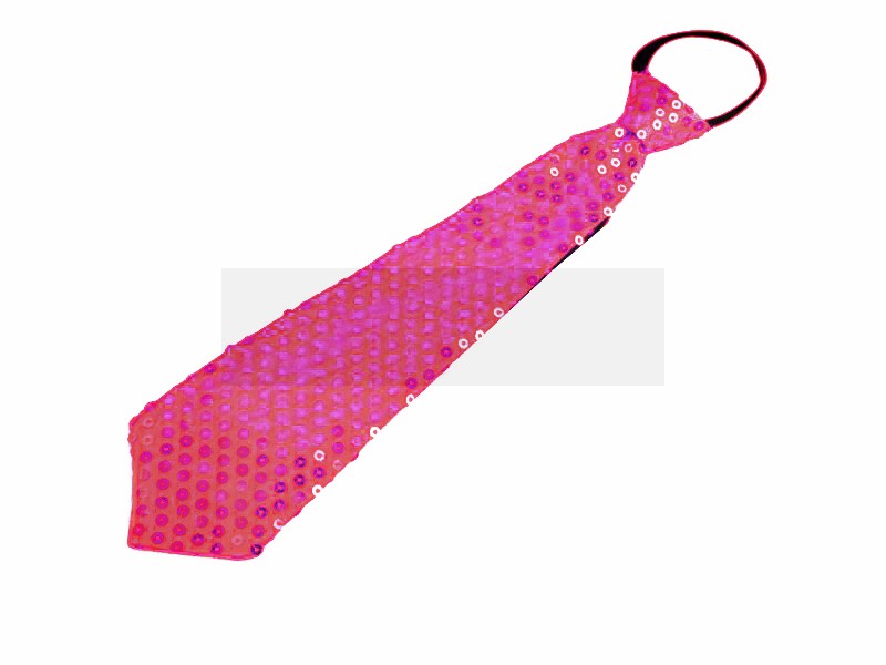   Nyakkendő flitterekkel - Pink Party,figurás nyakkendő