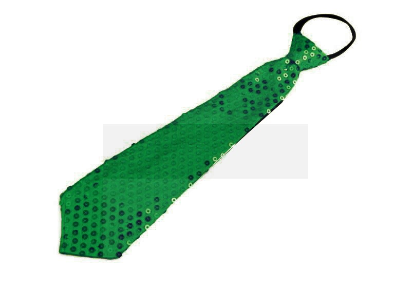   Nyakkendő flitterekkel - Zöld