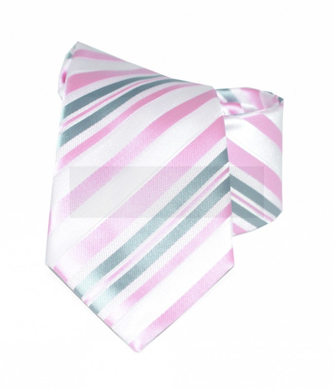    Newsmen gyerek nyakkendő - Rózsaszín csíkos Gyerek nyakkendők