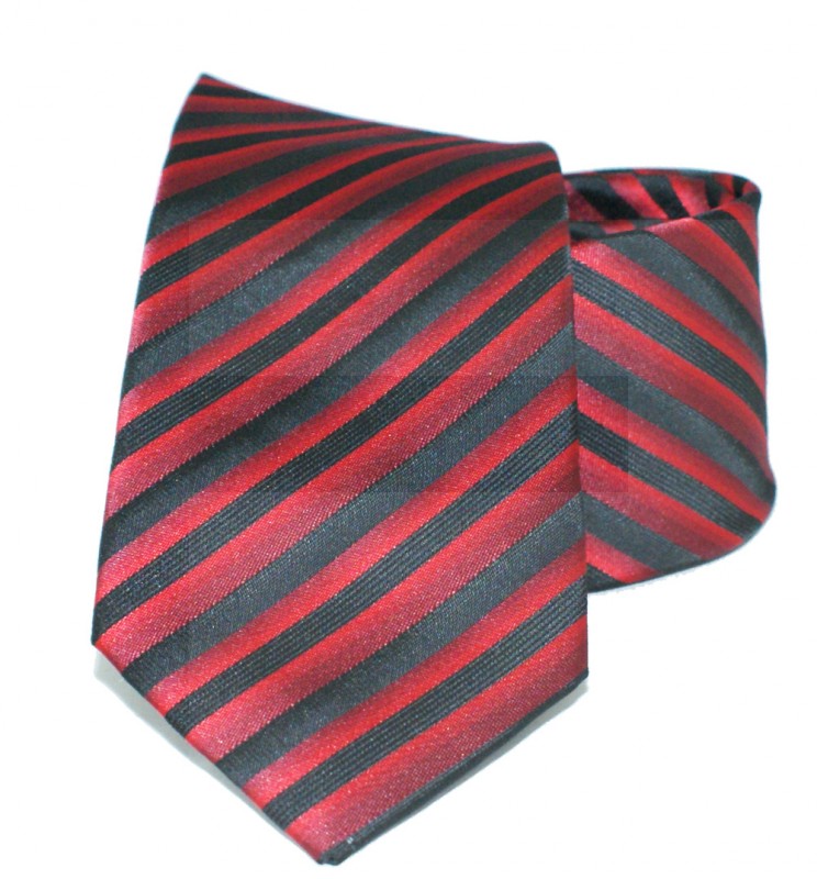    Newsmen gyerek nyakkendő - Fekete-piros csíkos Gyerek nyakkendők
