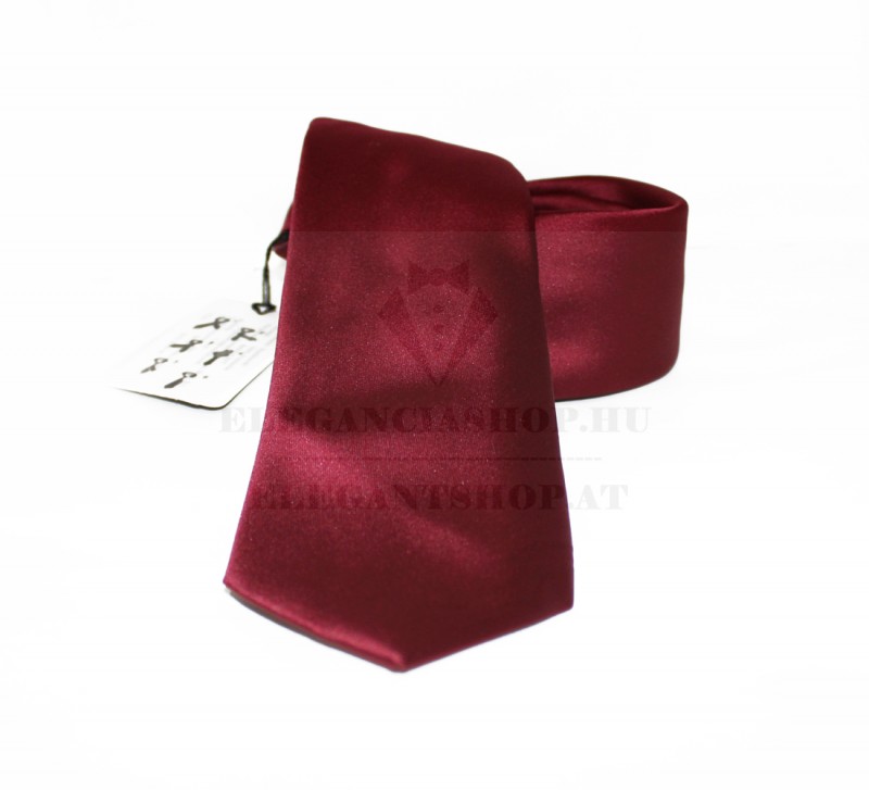         NM szatén nyakkendő - Bordó