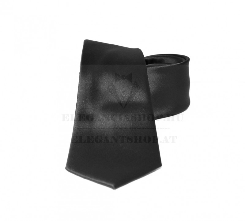         NM szatén nyakkendő - Fekete
