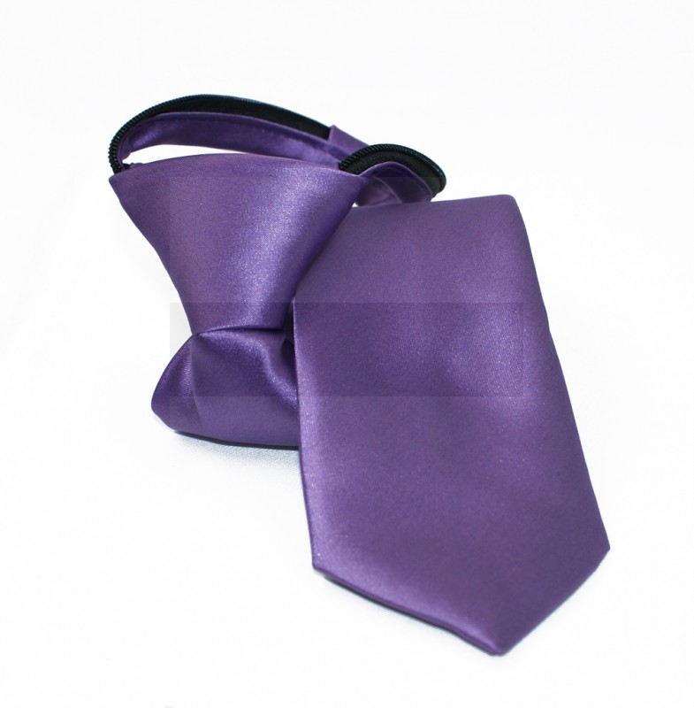   NM Állítható szatén gyerek/női nyakkendő - Lila Gyerek nyakkendők