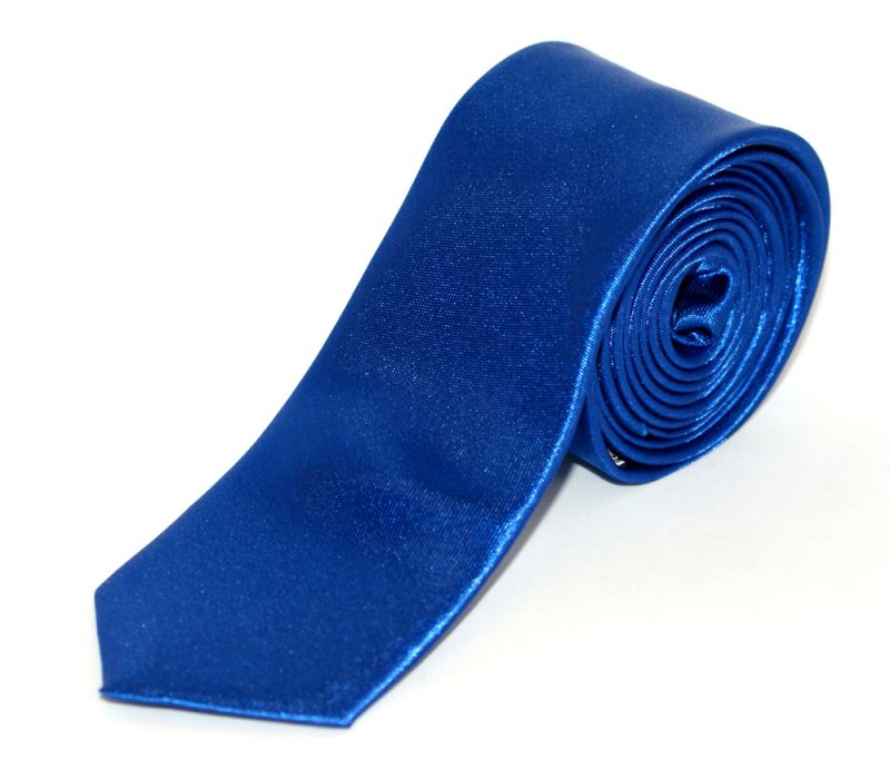 Szatén slim nyakkendő - Királykék Szatén slim nyakkendő - Királykék