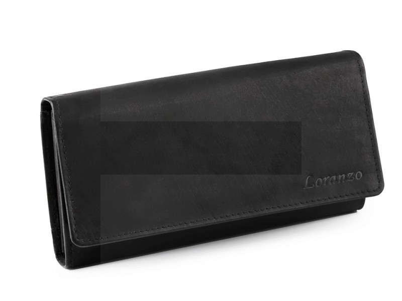 Unisex bőr pincértárca - Fekete Férfi táska, pénztárca Unisex bőr pincértárca - Fekete Férfi táska, pénztárca