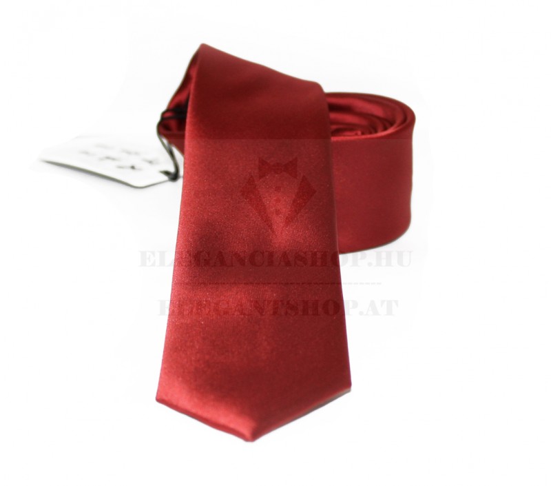                  NM slim szatén nyakkendő - Téglaszín