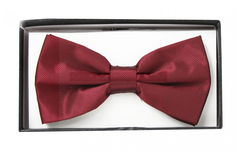 Díszdobozos szövött csokornyakkendő - Bordó Díszdobozos szövött csokornyakkendő - Bordó