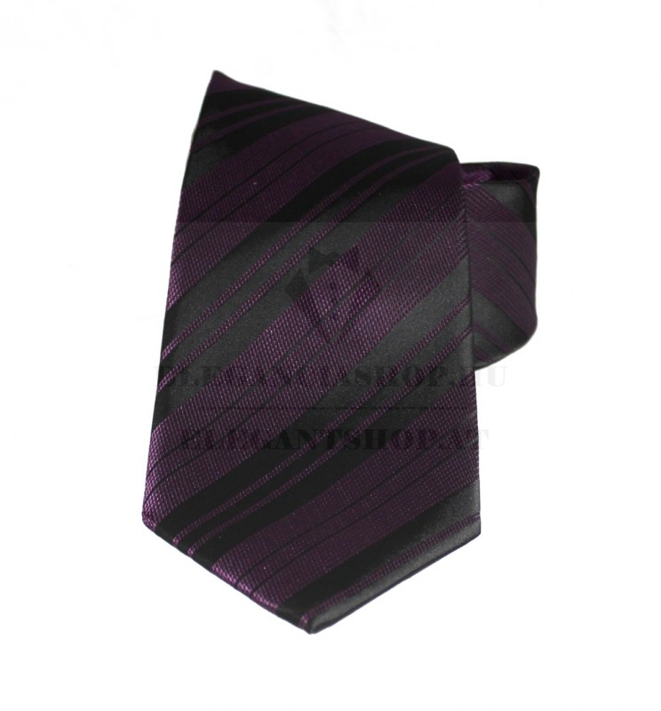                       NM classic nyakkendő - Lila-fekete csíkos