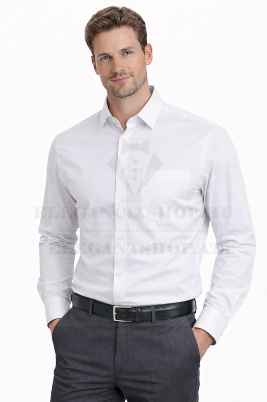 Newsmen h.u normál ing - Fehér Egyszínű ing Newsmen h.u normál ing - Fehér Egyszínű ing