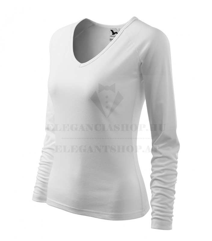 Női hosszúujjú elasztikus póló - Fehér