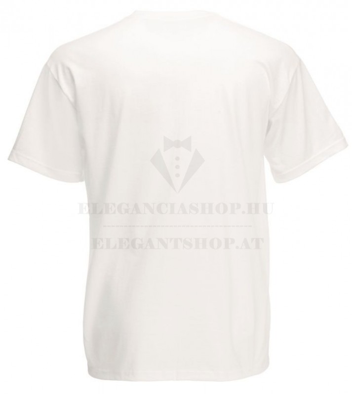 Férfi 100% pamut r.u póló - Fehér