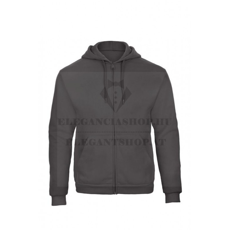 Férfi kapucnis cipzáras pulóver