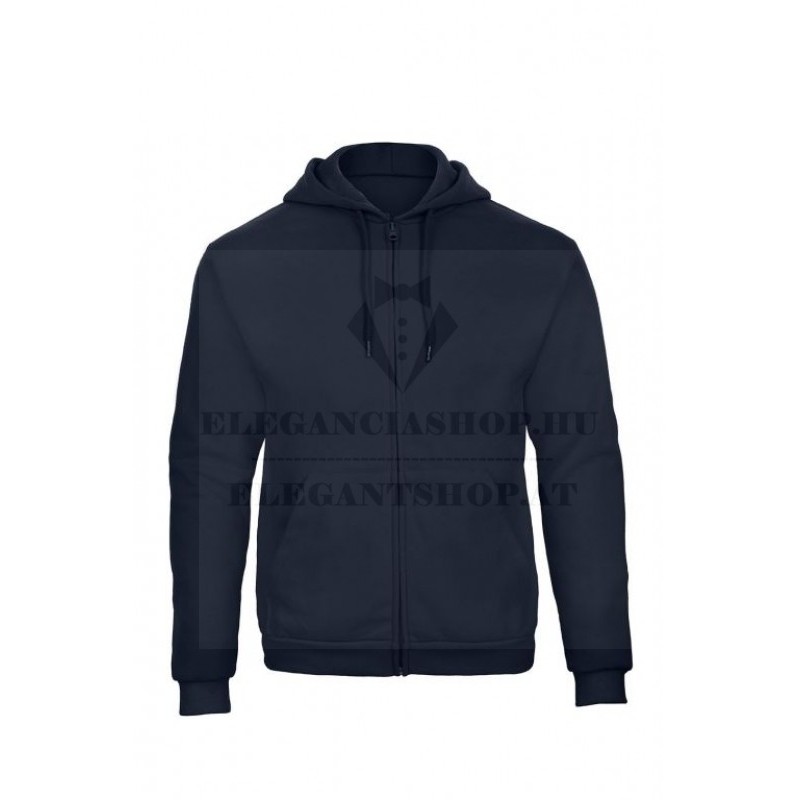 Férfi kapucnis cipzáras pulóver