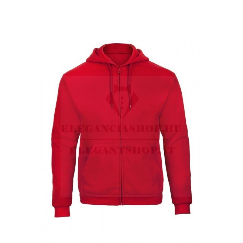 Férfi kapucnis cipzáras pulóver