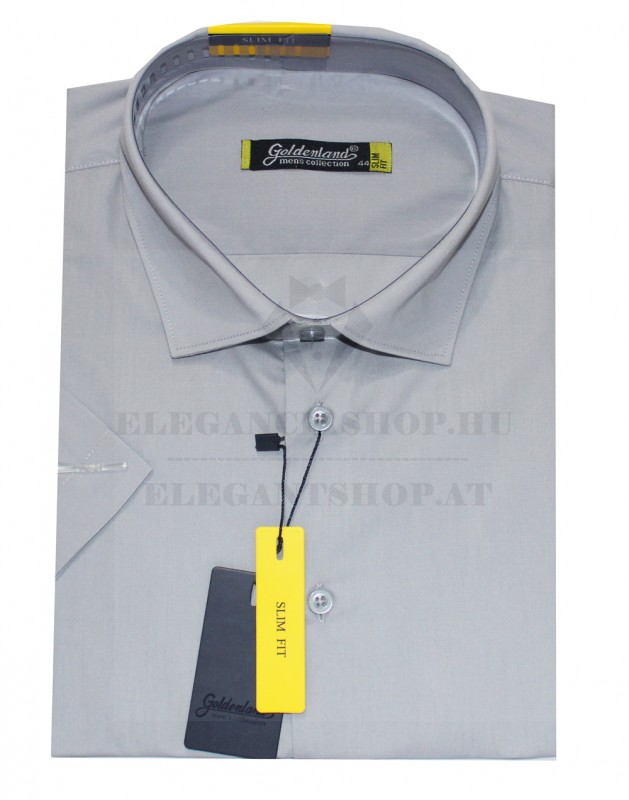   Goldenland slim rövidujjú ing - Szürke Akciós ing