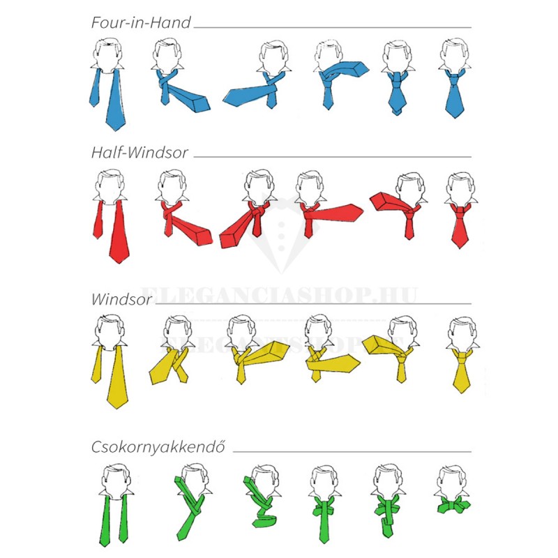    NM szatén köthető csokornyakkendő - Bordó