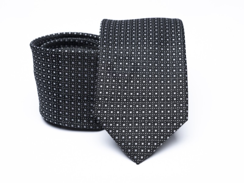 Prémium nyakkendő - Fekete pöttyös
