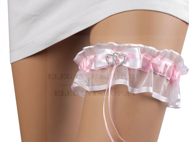 Lakodalmi harisnyakötő bross szívvel Női kiegészítők Lakodalmi harisnyakötő bross szívvel Női kiegészítők