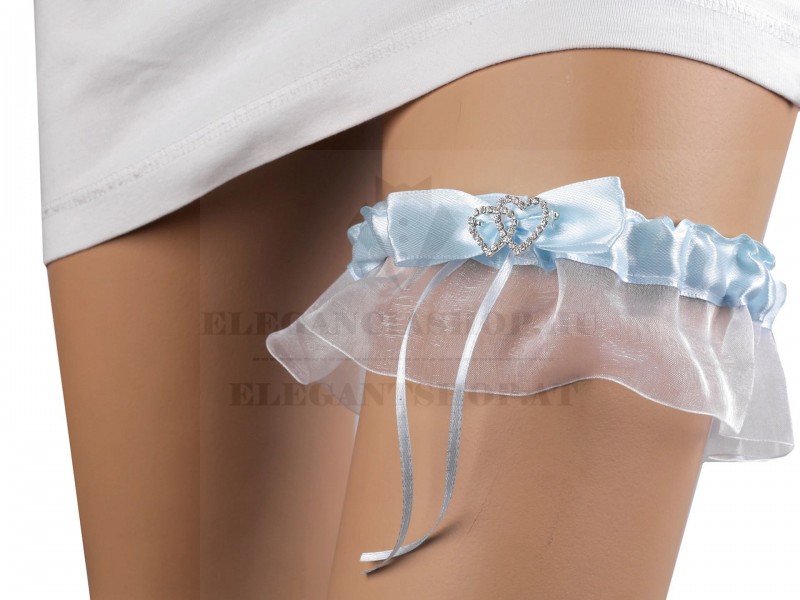 Lakodalmi harisnyakötő bross szívvel Női kiegészítők Lakodalmi harisnyakötő bross szívvel Női kiegészítők