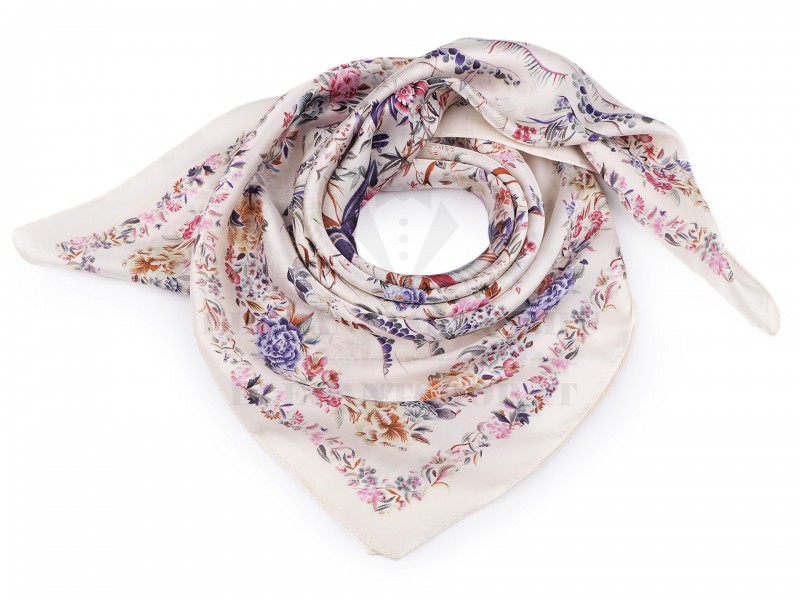 Női szatén kendő - 70x70 cm