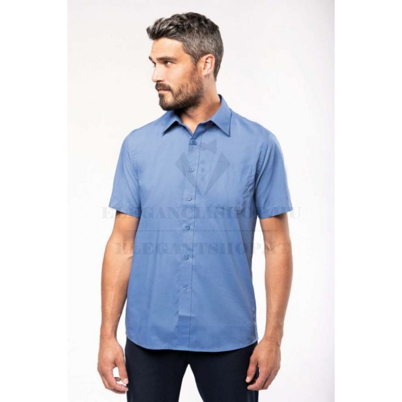 ACE férfi r.u comfort fitt ing - Égszínkék Rövidujjú ing