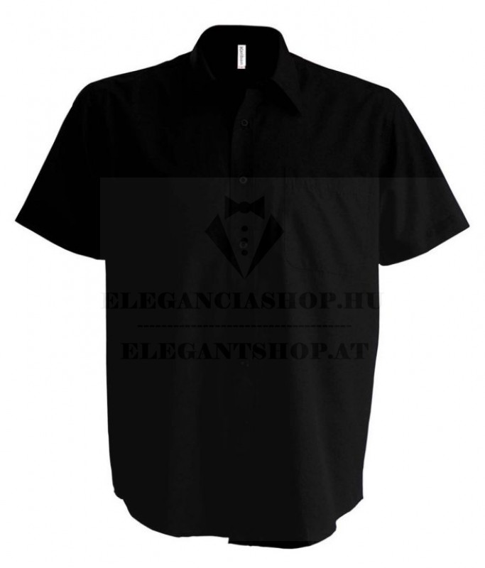 ACE férfi r.u comfort fitt ing - Fekete Egyszínű ing