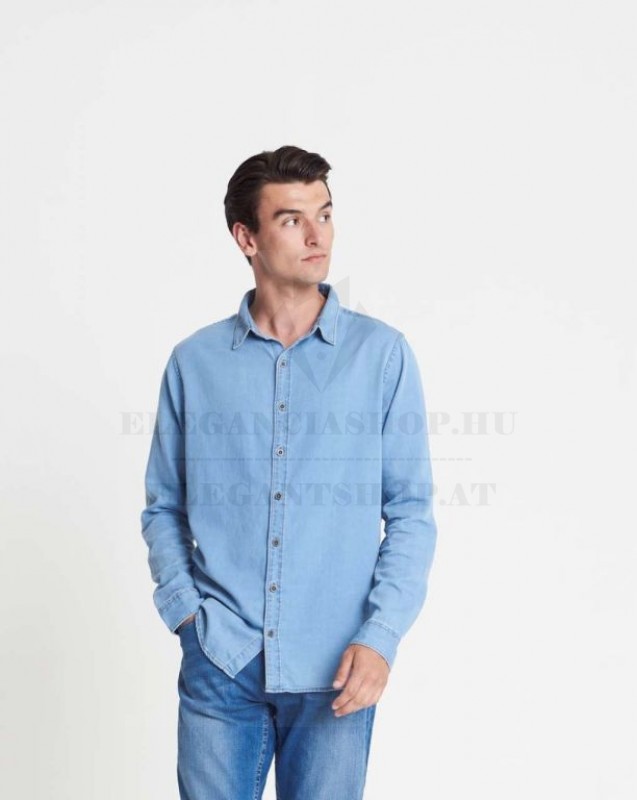 JACK DENIM férfi h.u ing - Világoskék Slim, Smart fazon