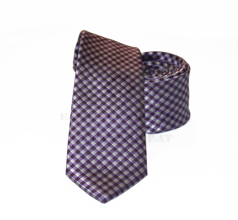 Goldenland slim nyakkendő - Lila kockás Goldenland slim nyakkendő - Lila kockás