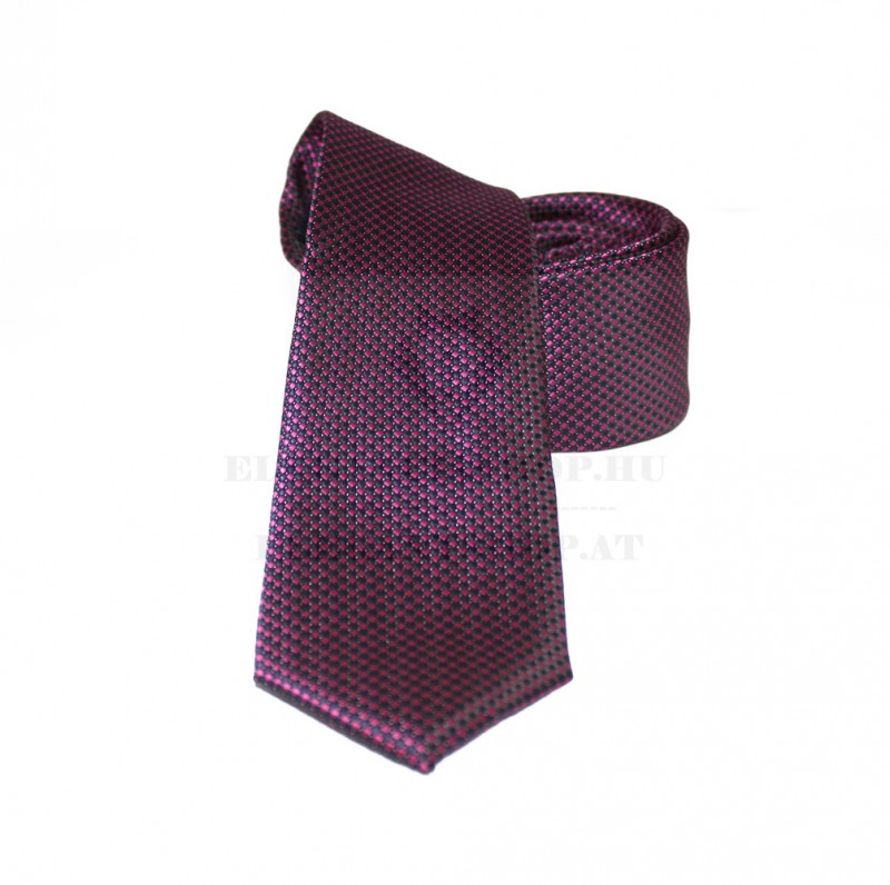               Goldenland slim nyakkendő - Lila aprómintás