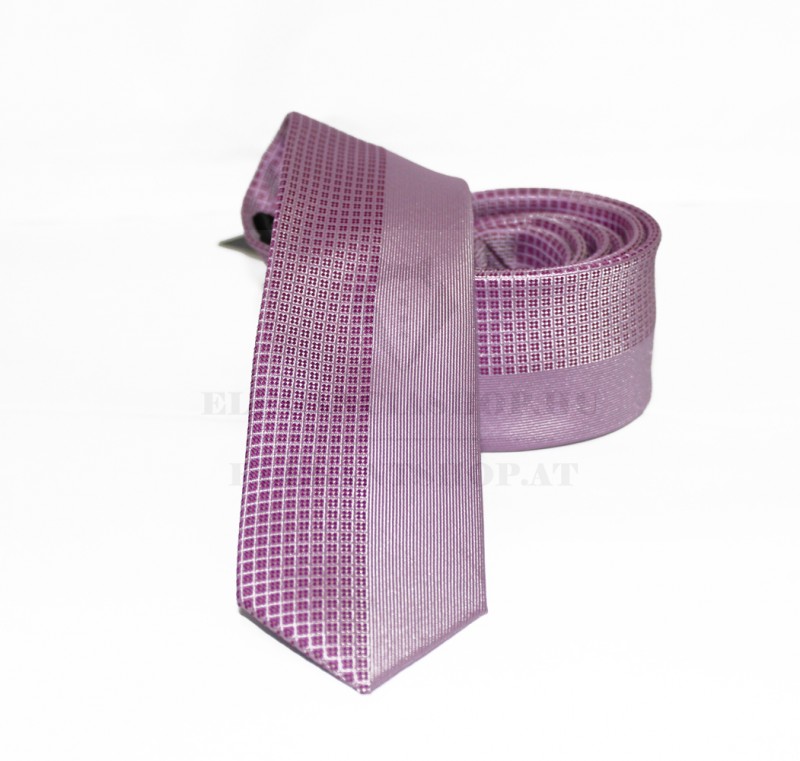                    NM slim szövött nyakkendő - Lila Mintás nyakkendők