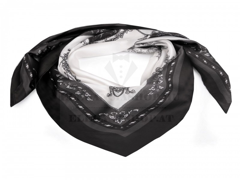 Mintás szatén kendő 90x90 cm Női divatkendő és sál