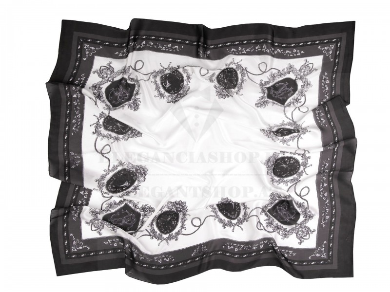 Mintás szatén kendő 90x90 cm Női divatkendő és sál