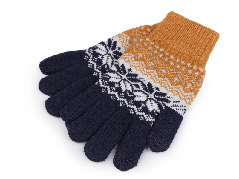 Unisex norvég mintás kötött kesztyű Férfi kesztyű, sál Unisex norvég mintás kötött kesztyű Férfi kesztyű, sál