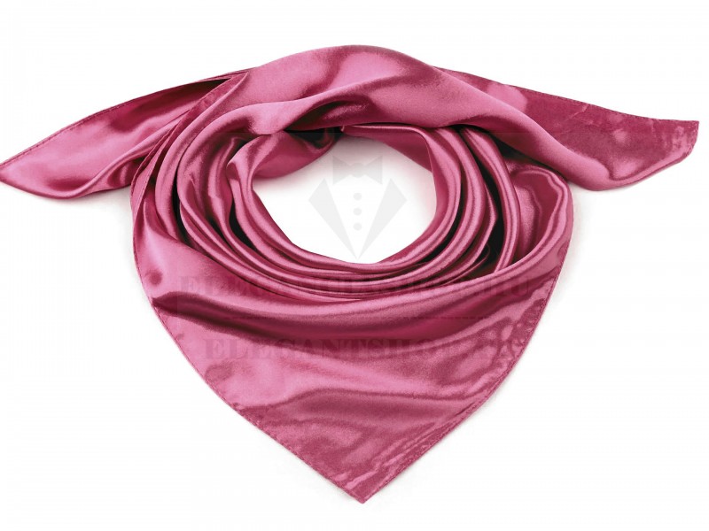 Szatén női kendő - Lazacrózsaszín Női divatkendő és sál