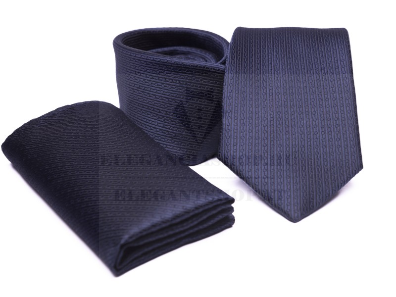    Prémium nyakkendő szett - Sötétkék aprómintás Aprómintás nyakkendő